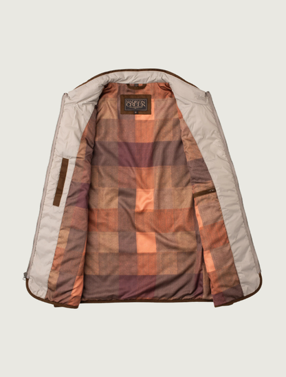 Madison Creek Houston Quilted Nylon Vest in Taupe