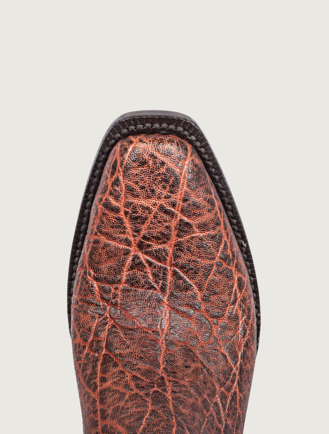 Black Jack Vintage Elephant Cowboy Boots in Chestnut