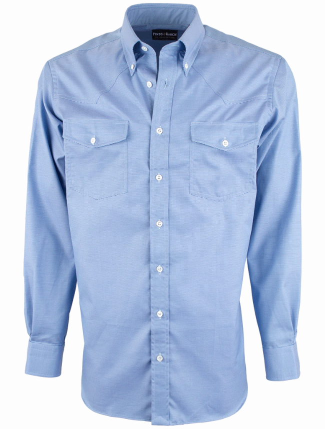 Pinto Ranch YY Collection Pinpoint Button-Front Shirt