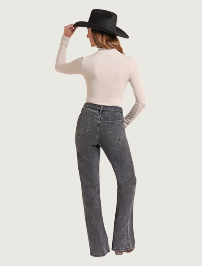 Rock & Roll Denim Women's Lurex Turtleneck Top