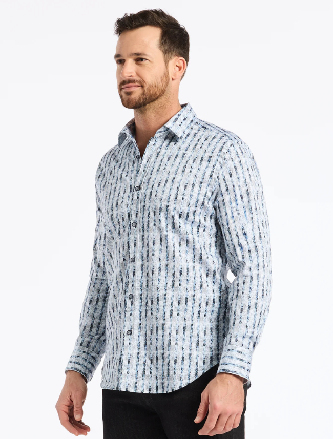 Robert Graham Men's Wooster Long Sleeve Button Down Shirt in White