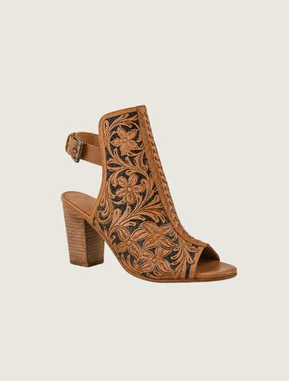 Myra Dodge Town Open-Heel Booties