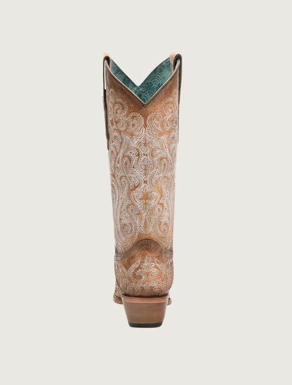 Corral Straw-Blue Luminescent Cowgirl Boots
