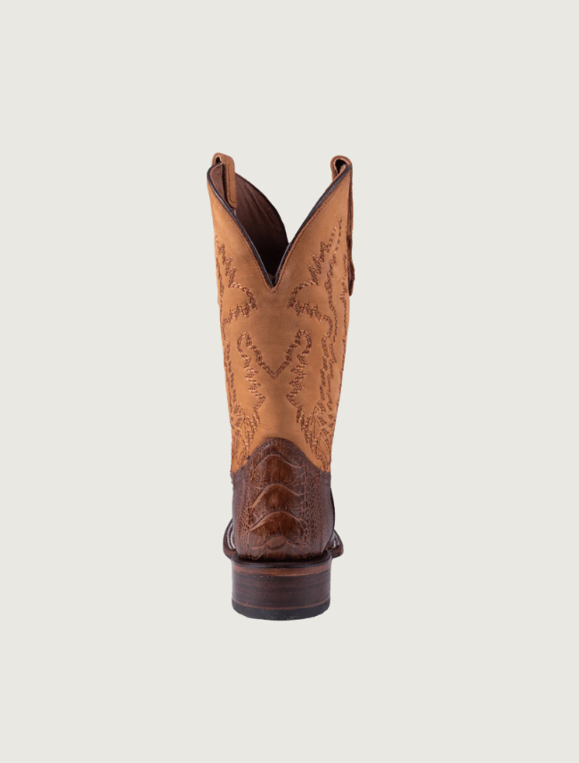 Corral Brass & Yellow Ostrich Leg Cowboy Boots