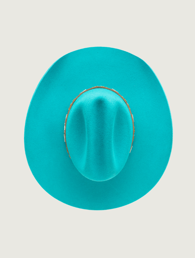 Stetson Lone Ridge Wool Felt Cowboy Hat in Turquoise
