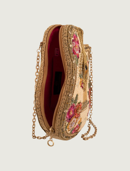 Mary Frances Garden Tour Guitar Crossbody Handbag