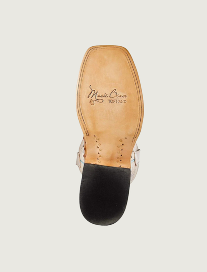 Macie Bean Antique Saddle Full Quill Ostrich Cowgirl Boots