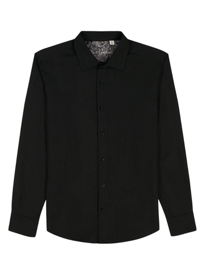 Robert Graham Men's Devonshire Long Sleeve Button Down Shirt in Black
