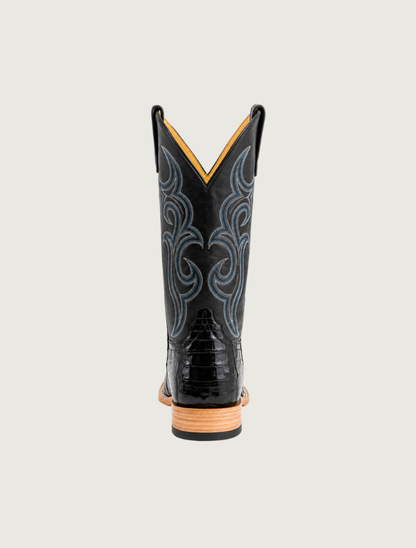 Horse Power Black Caiman Belly Cowboy Boots
