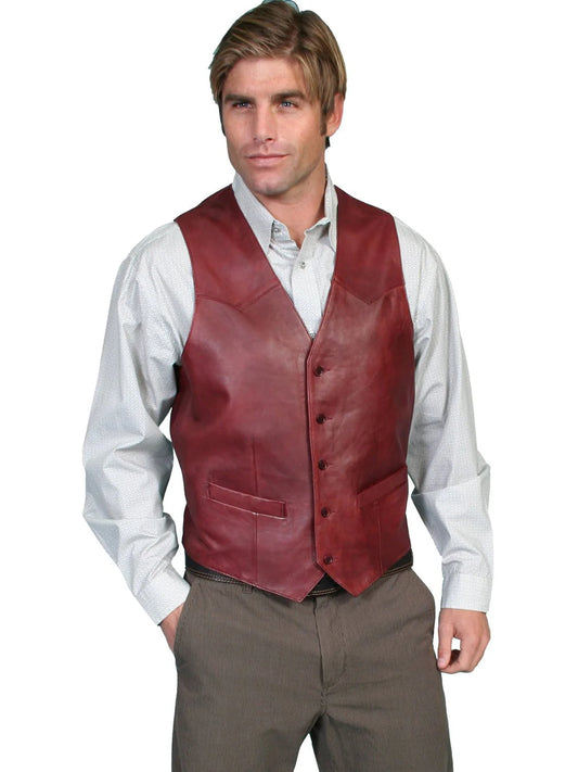 Maverick's Lambskin Leather Vest