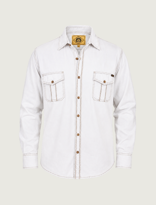 Scully Men's Contrast Stitch Button-Front Shirt