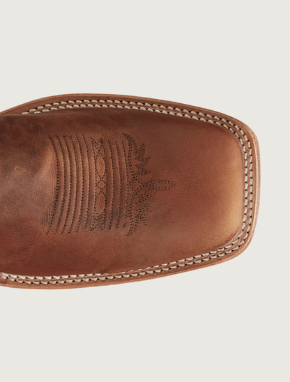 Tony Lama Avett Goat Cowboy Boots in Honey Brown