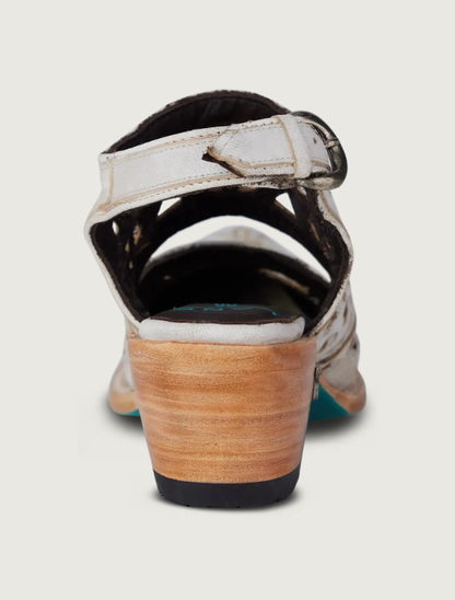 Lane Boots Robin Cut Out Slingback Mules in Ceramic Crackle
