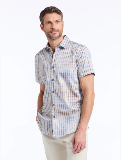 Robert Graham Men's Abbotswell Short Sleeve Button Down Shirt