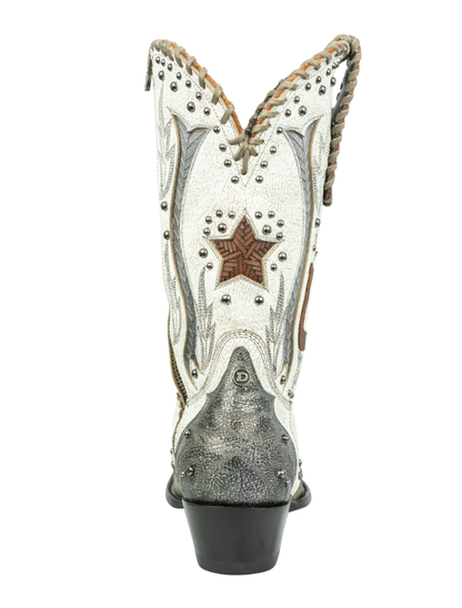 Double D Ranch Best Dressed Taupe Cowboy Boots