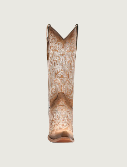 Corral Straw-Blue Luminescent Cowgirl Boots
