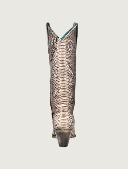 Corral Genuine Full Python Tall Top Cowgirl Boots