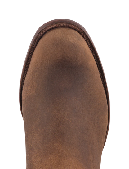 Rios of Mercedes Elk Bottom Roper Cowboy Boots in Sand