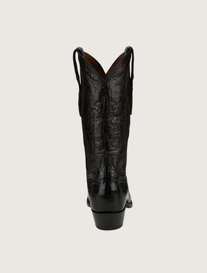 Tony Lama Men's Lightwood 13" Black Crocodile Cowboy Boots
