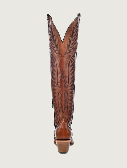 Corral Thunderbird Tall Top Cowgirl Boots in Cognac