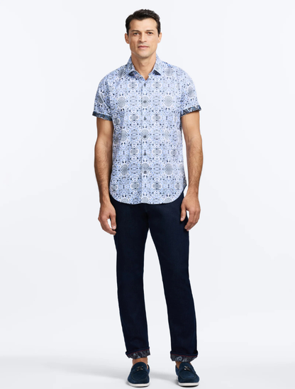 Robert Graham Men's Amagansett Short Sleeve Button Down Shirt