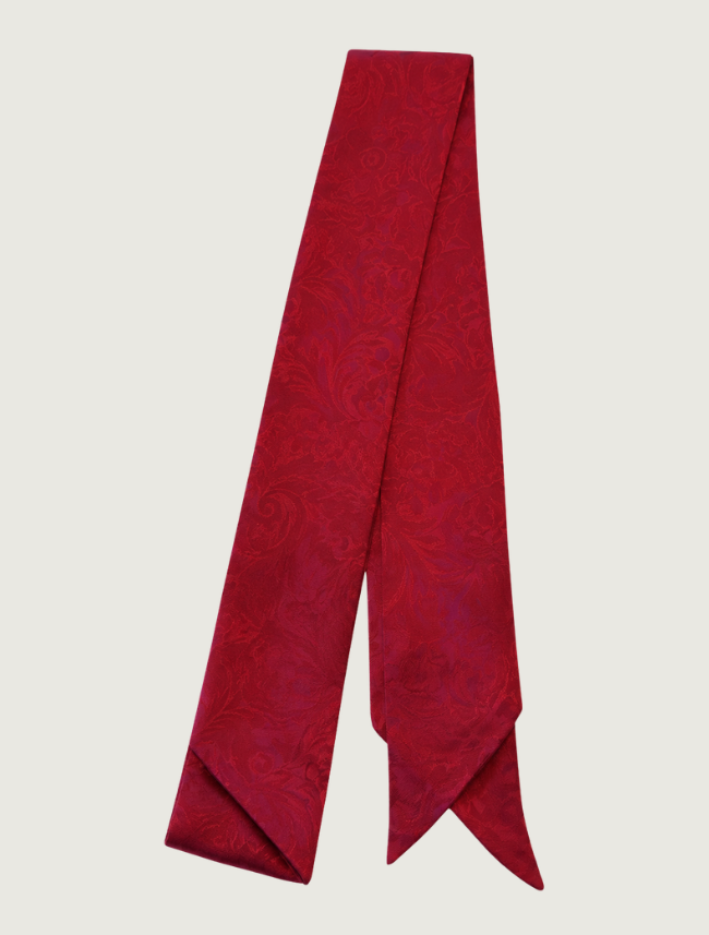 Wyoming Traders Skinny Jacquard Silk Wild Rag