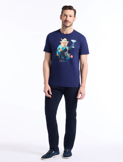Robert Graham Men's Monkey Vacation Short Sleeve T-Shirt