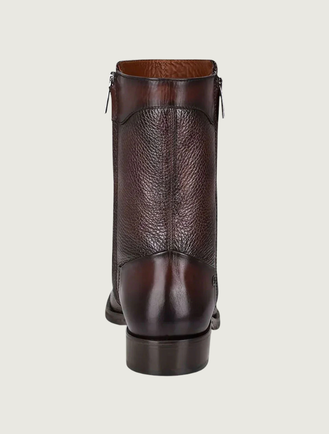Cuadra Men's Deer Dress Boots in Dark Brown