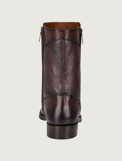 Cuadra Men's Deer Dress Boots in Dark Brown