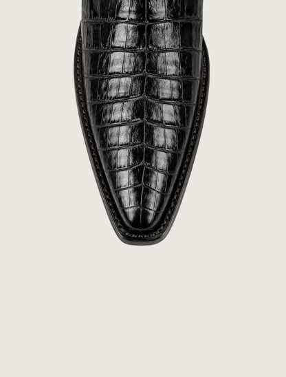 Close-up, caiman snip toe