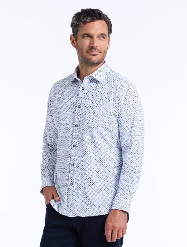 Robert Graham Men's Montagu Long Sleeve Button Down Shirt
