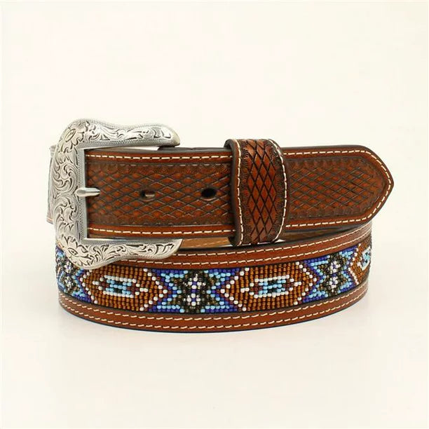 Nocona Diamond Tabs Beaded Belt