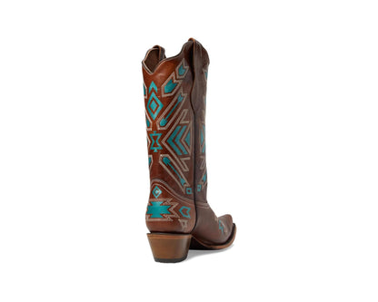 Corral Embroidery Tan/Turquoise Boots