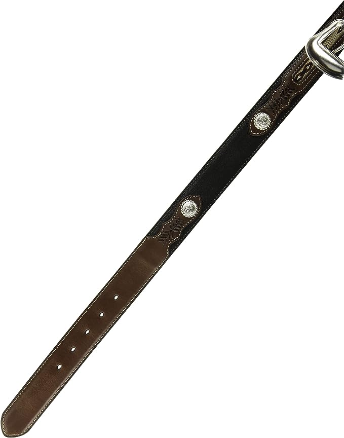 Nocona Ribbon Inlay Leather Belt