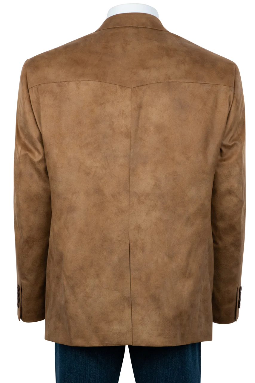Pinto Ranch Tan Leather Micro Fiber Sport Coat