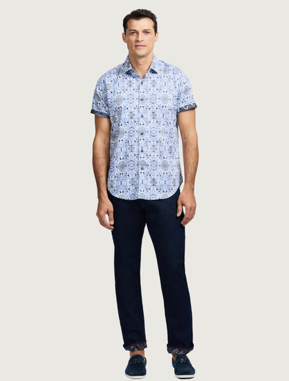 Robert Graham Men's Amagansett Short Sleeve Button Down Shirt