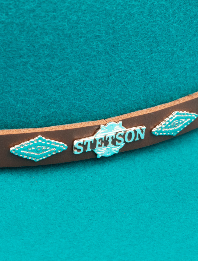 Stetson Lone Ridge Wool Felt Cowboy Hat in Turquoise