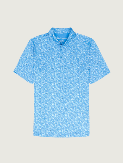 Robert Graham Ebford floral vine polo — front view