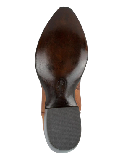 Stallion Full Quill Ostrich Gallegos Cowgirl Boots in Antique Saddle
