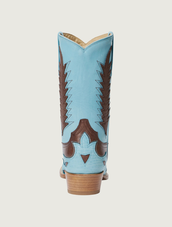 Stetson Alix Blue & Brown Two-Tone Snip Toe Cowgirl Boots