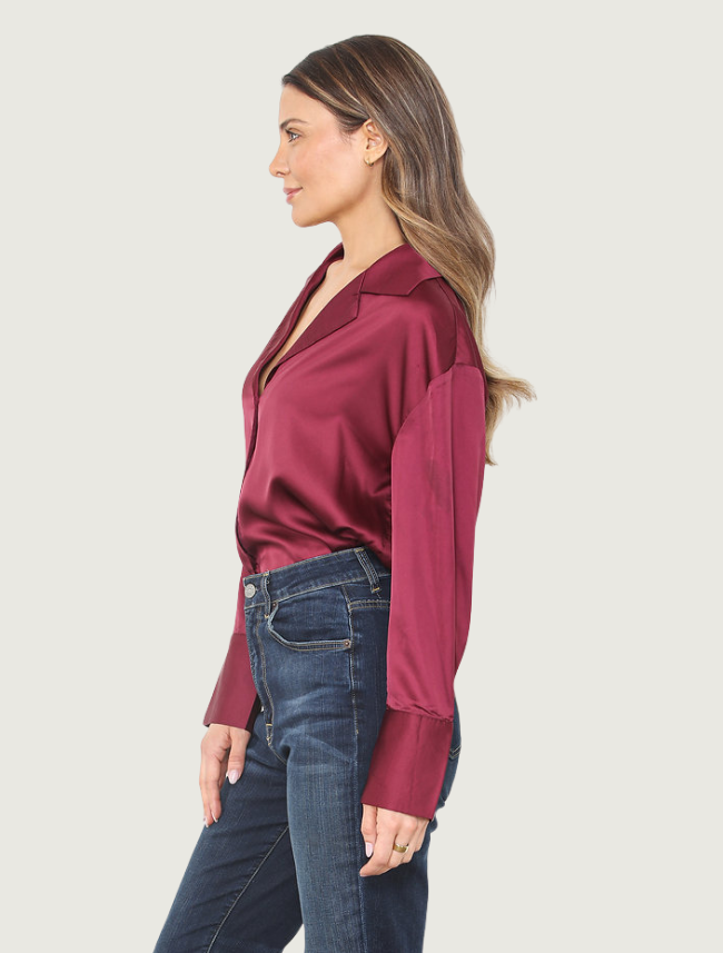 Paparazzi Satin Button-Up Shirt