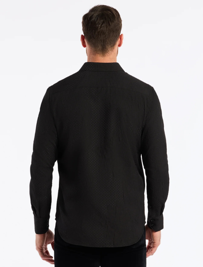 Robert Graham Men's Devonshire Long Sleeve Button Down Shirt in Black