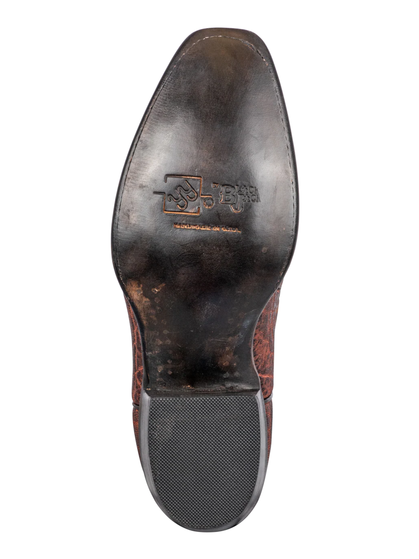 Black Jack Vintage Elephant Cowboy Boots in Chestnut