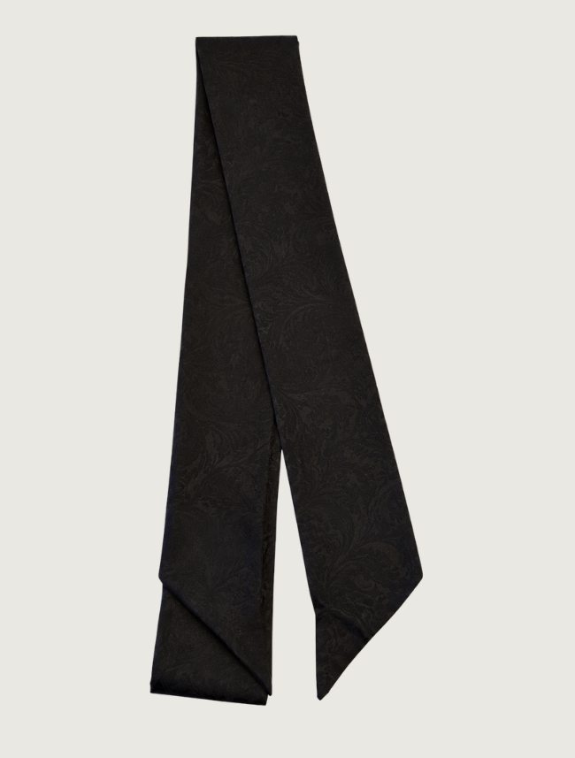 Wyoming Traders Skinny Jacquard Silk Wild Rag