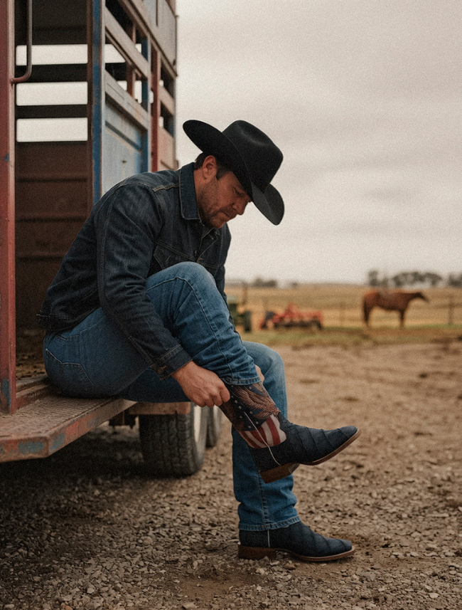 Corral Liberty Eagle Alligator Cowboy Boots