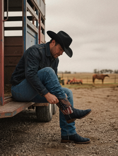 Corral Liberty Eagle Alligator Cowboy Boots
