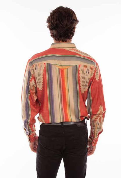 Scully Men's Serape Fabric Weave Shirt