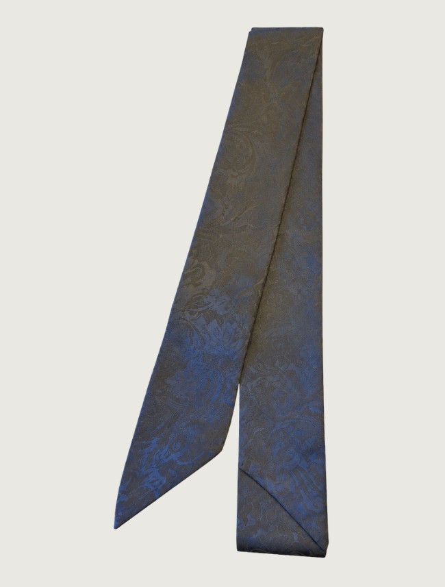 Wyoming Traders Skinny Jacquard Silk Wild Rag
