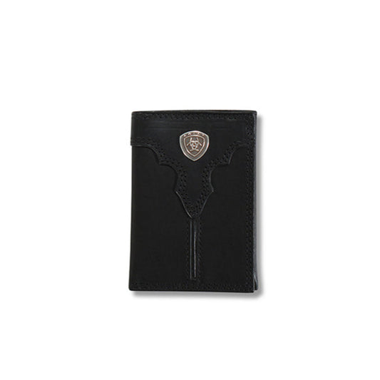 Ariat Men's Center Bump Shield Trifold Wallet
