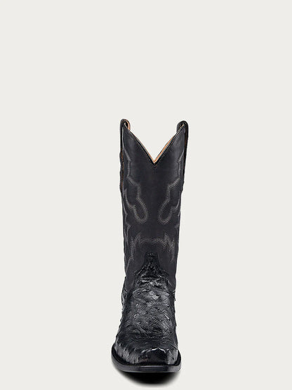 Corral Ostrich Embroidery Square Toe Cowboy Boots